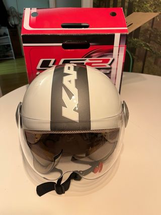 Casco Moto Jet LS2 Talla L Blanco