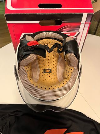 Casco Moto Jet LS2 Talla L Blanco