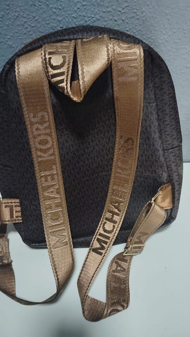Mochila Michael Kors Marrom Logo MK