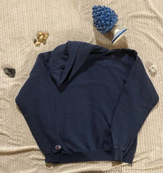 Felpa Champion Blu x Berean Christian