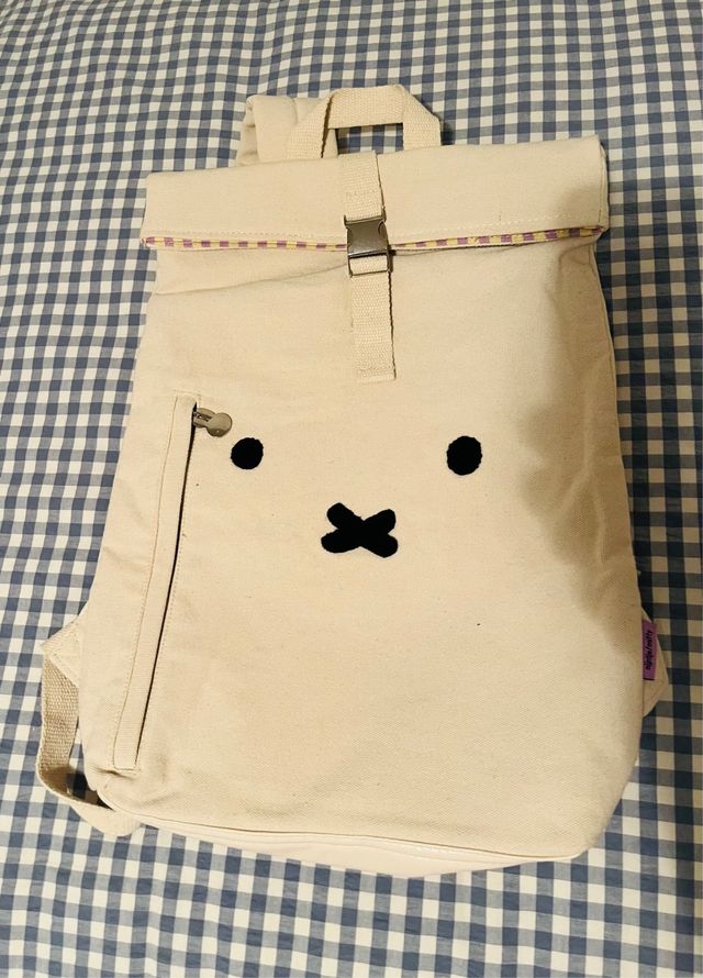 Mochila infantil Miffy beige