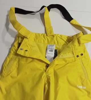 Pantalón infantil esquí amarillo
