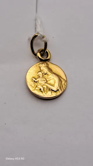 Medalla de lenteja Oro 18K