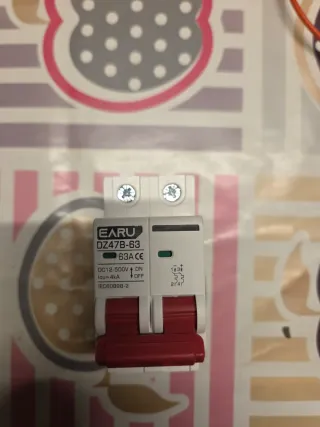 Magnetotérmico DC EARU 63A 2P DZ47B-63