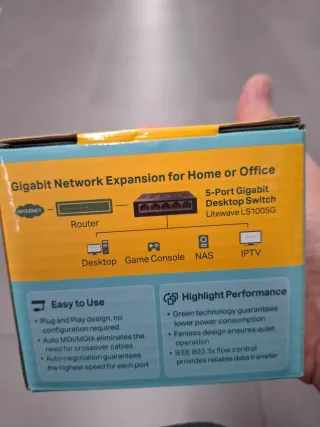 Switch TP-Link 5 Porte Gigabit LS1005G