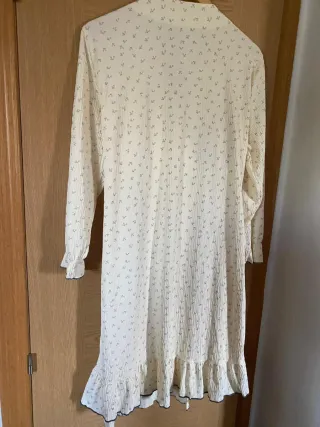 Vestito vintage floreale beige taglia unica