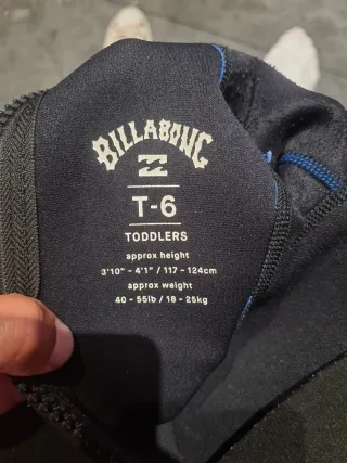 Traje Neopreno Billabong 3/2 Niño