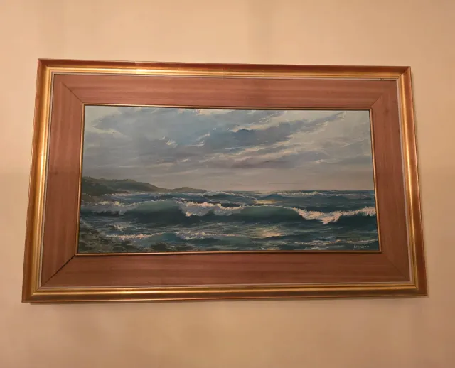 Cuadro Jose Luis Loureiro Marina Gallega con marco