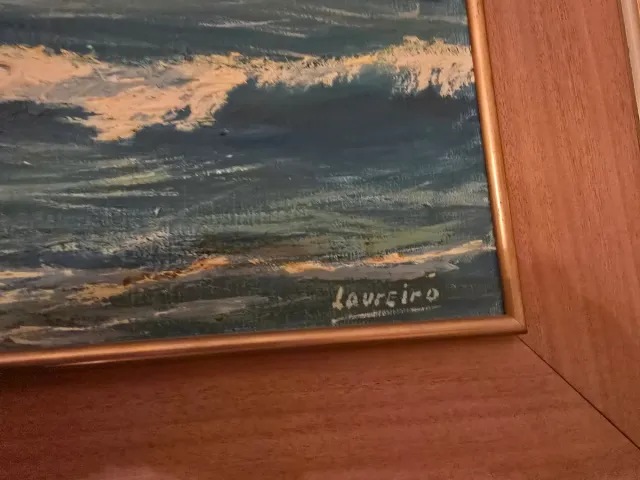 Cuadro Jose Luis Loureiro Marina Gallega con marco