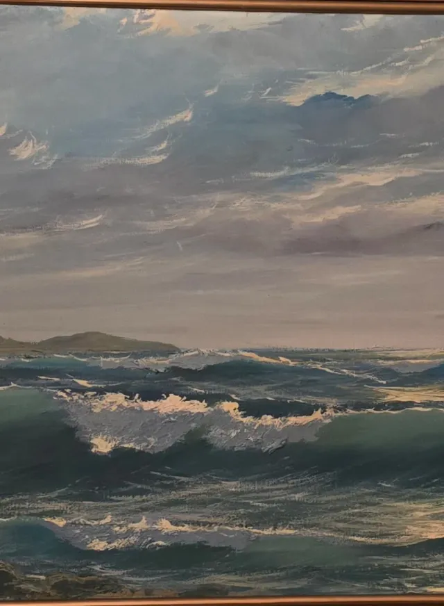 Cuadro Jose Luis Loureiro Marina Gallega con marco