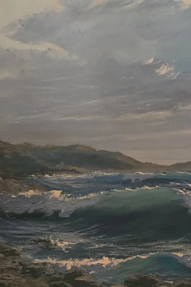 Cuadro Jose Luis Loureiro Marina Gallega con marco