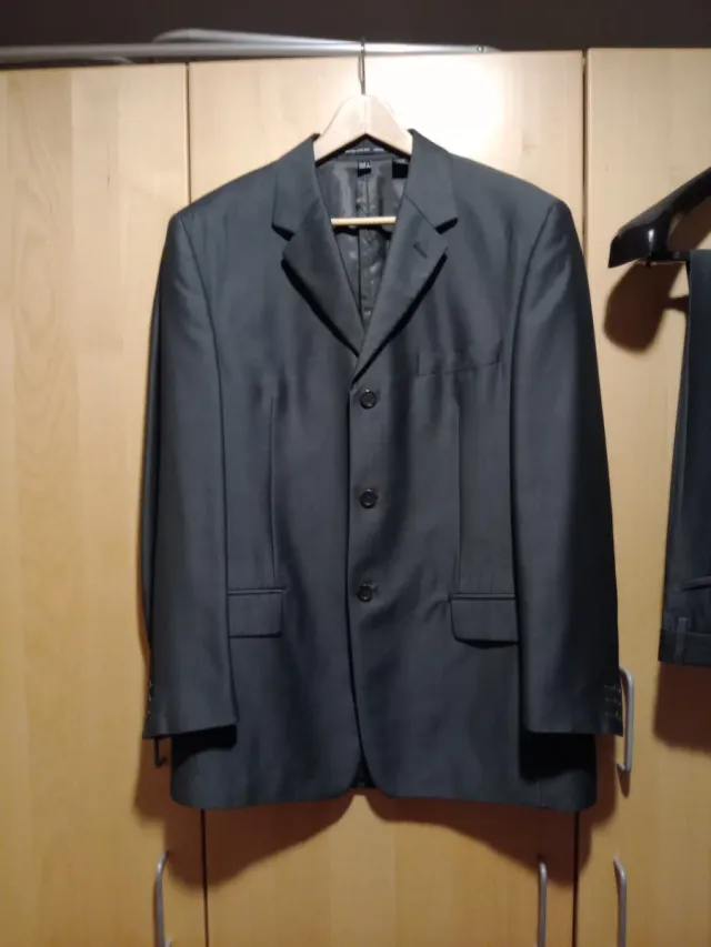 Chaqueta de traje hombre gris marengo