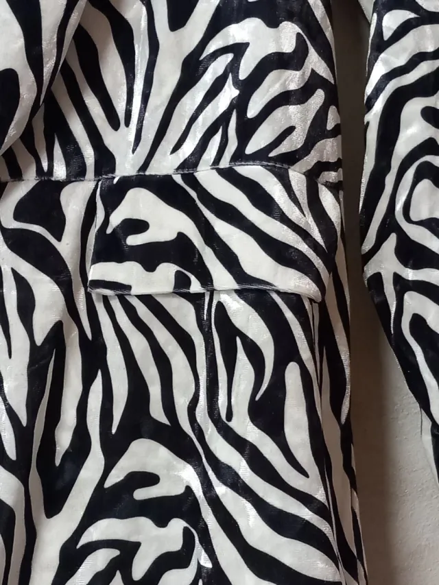 Blazer Estampado Cebra