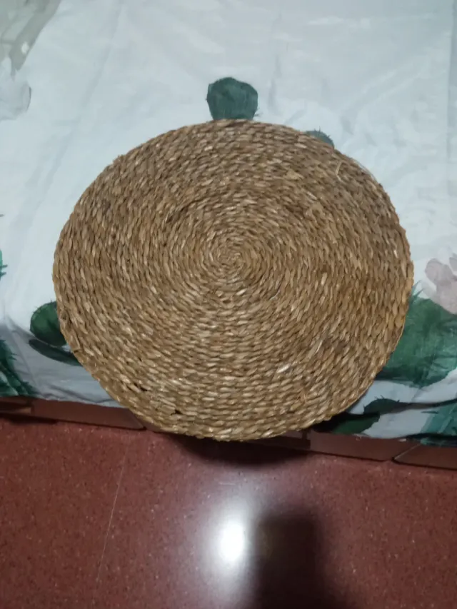 Salvamanteles redondo fibra natural