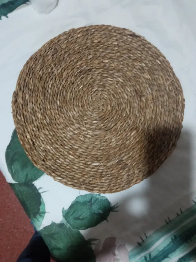 Salvamanteles redondo fibra natural