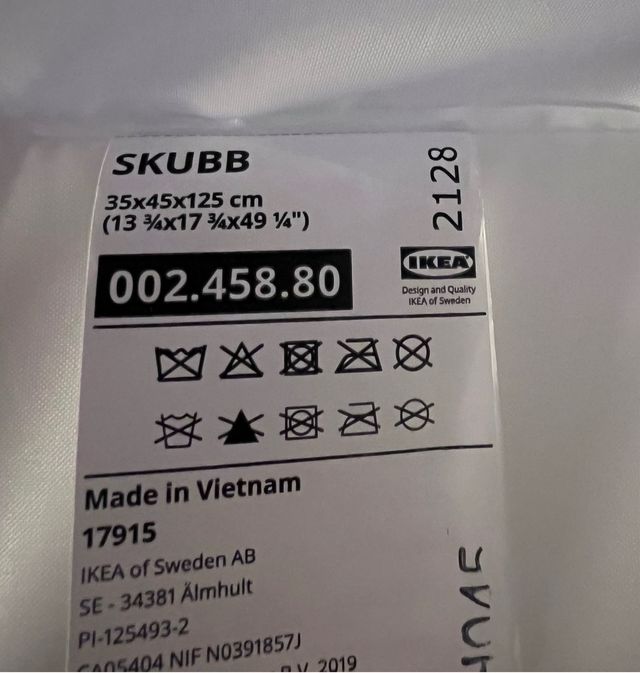 Organizador Colgante SKUBB Ikea Blanco