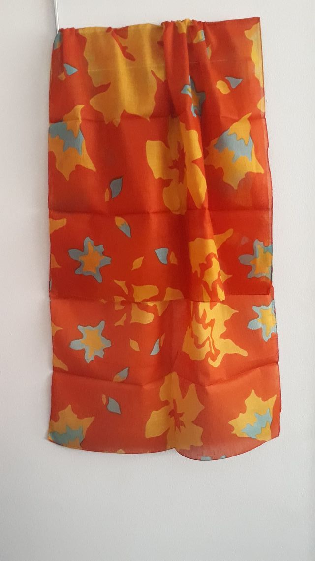 Foulard Algodón Naranja y Amarillo