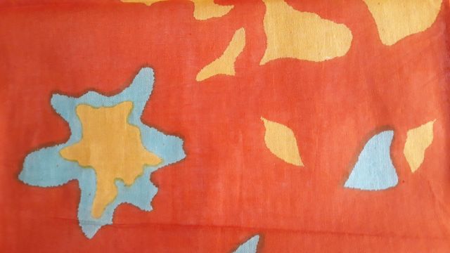 Foulard Algodón Naranja y Amarillo