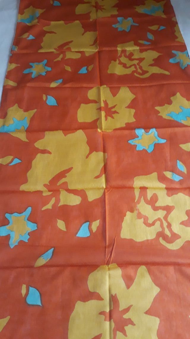 Foulard Algodón Naranja y Amarillo