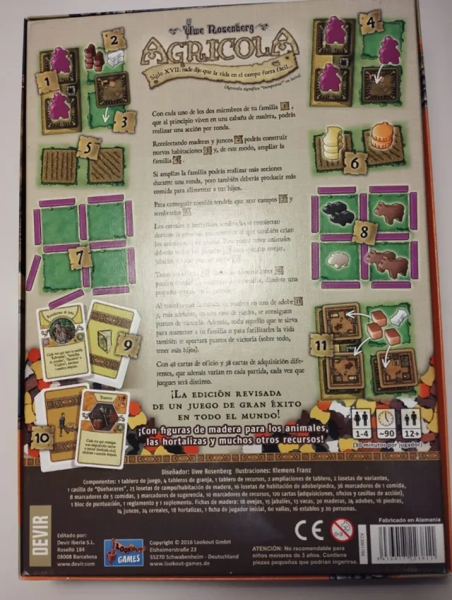 Juego de mesa Agrícola