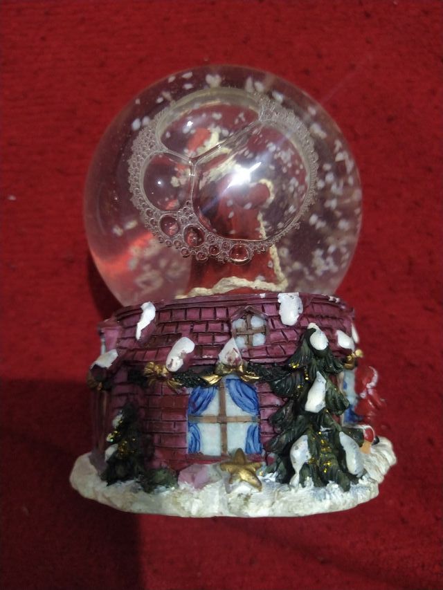 Bola de nieve Winnie the Pooh y Tigger y papa noel