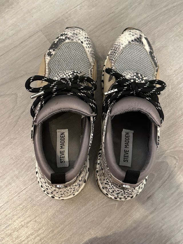Zapatillas Steve Madden Piel Serpiente Talla 37