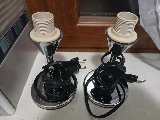 Coppia Paralumi Comodino Metallo