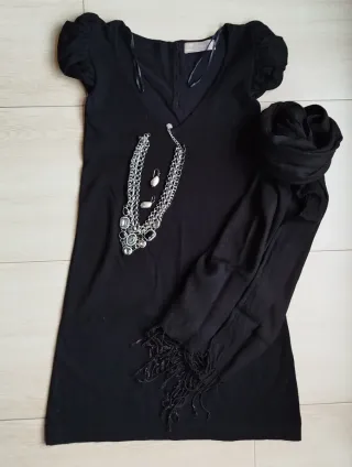Vestido Zara Negro Talla S