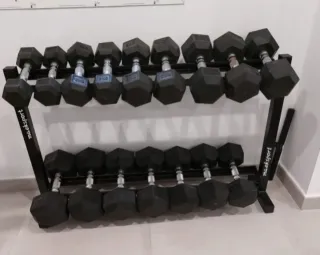 Rack Mancuernas Hexagonales
