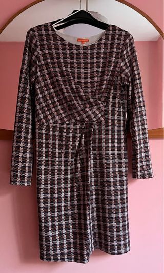 Vestido estampado de cuadros Talla  44