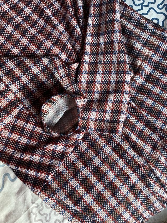 Vestido estampado de cuadros Talla  44