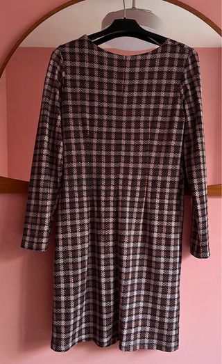 Vestido estampado de cuadros Talla  44