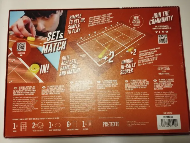 Juego de mesa Sets & Match