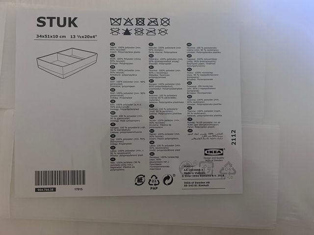 Caja organizadora Ikea STUK