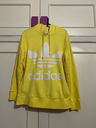 Sudadera Adidas Amarilla con capucha