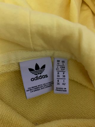 Sudadera Adidas Amarilla con capucha