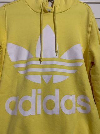 Sudadera Adidas Amarilla con capucha