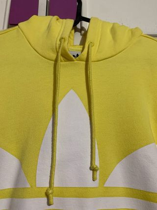 Sudadera Adidas Amarilla con capucha