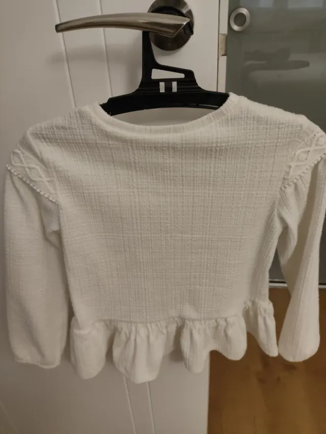 Blusa blanca de Mayoral de  niña 8 años
