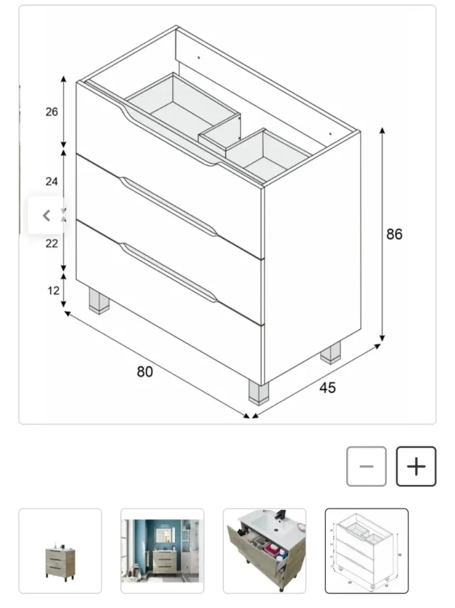 Mueble baño roble leroy nuevo (LEER DESCRIPCIÓN
