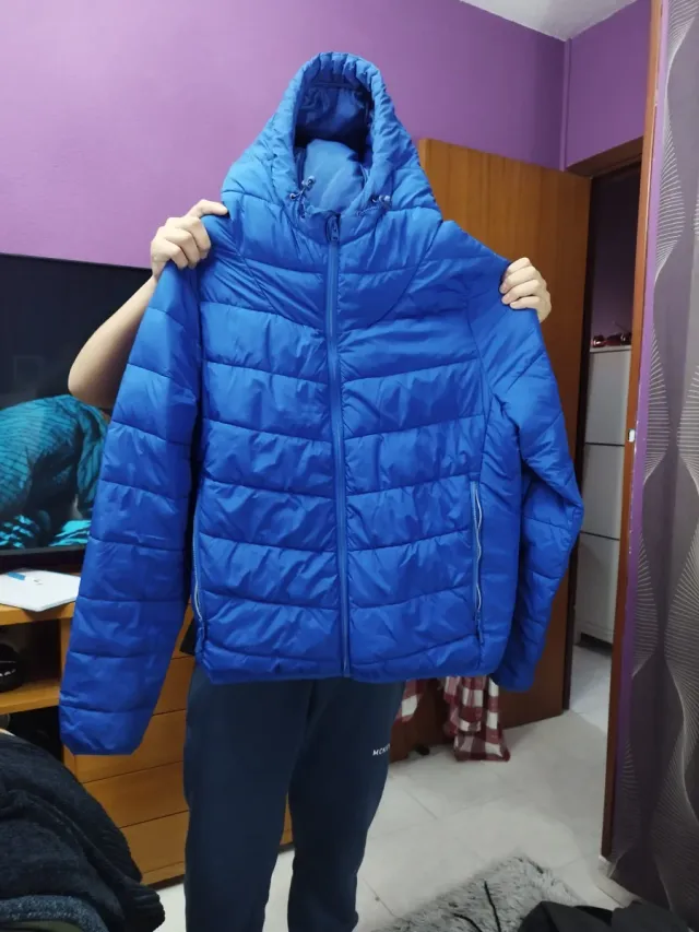 Chaqueta acolchada azul hombre