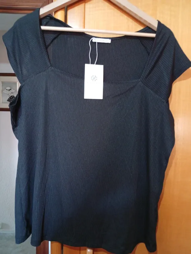 Blusa negra talla XXL