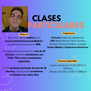 Clases Particulares - Mates, FyQ y más!
