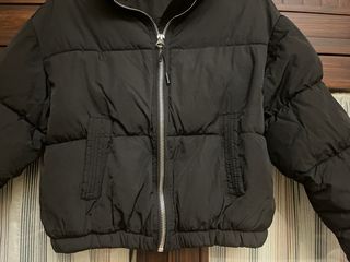 Chaqueta acolchada negra adolescente