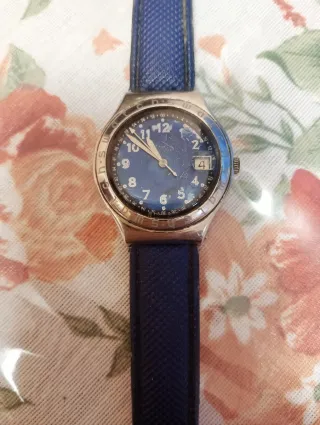 Orologio Swatch Irony Blu Argento