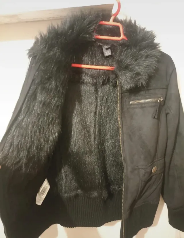 Abrigo ante Mango negro