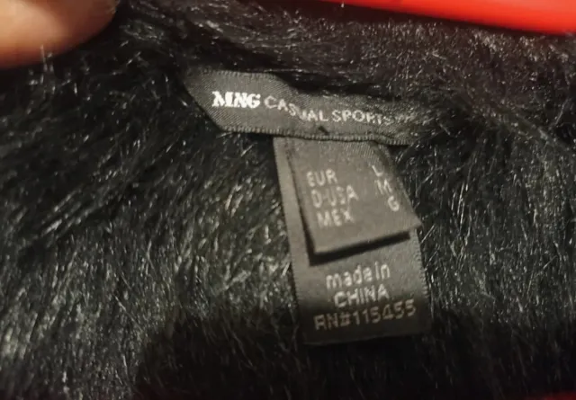 Abrigo ante Mango negro