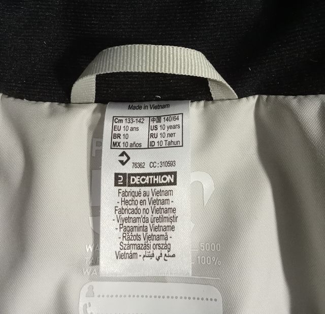 Plumífero esquí infantil Wed'ze 580