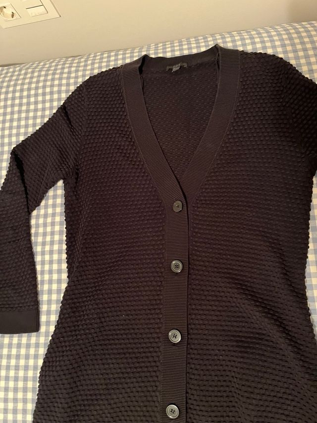 Chaqueta / Cárdigan COS azul marino texturizada