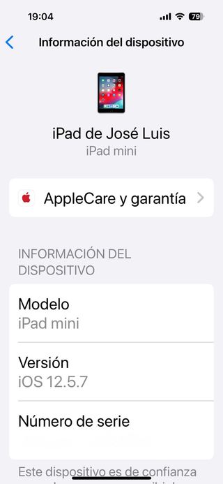 iPad Mini 2 Wifi A1489 Gris Espacial 32 Gb.